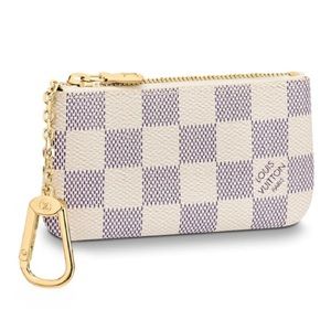 Louis Vuitton Key Pouch in “Damier Azur Canvas”